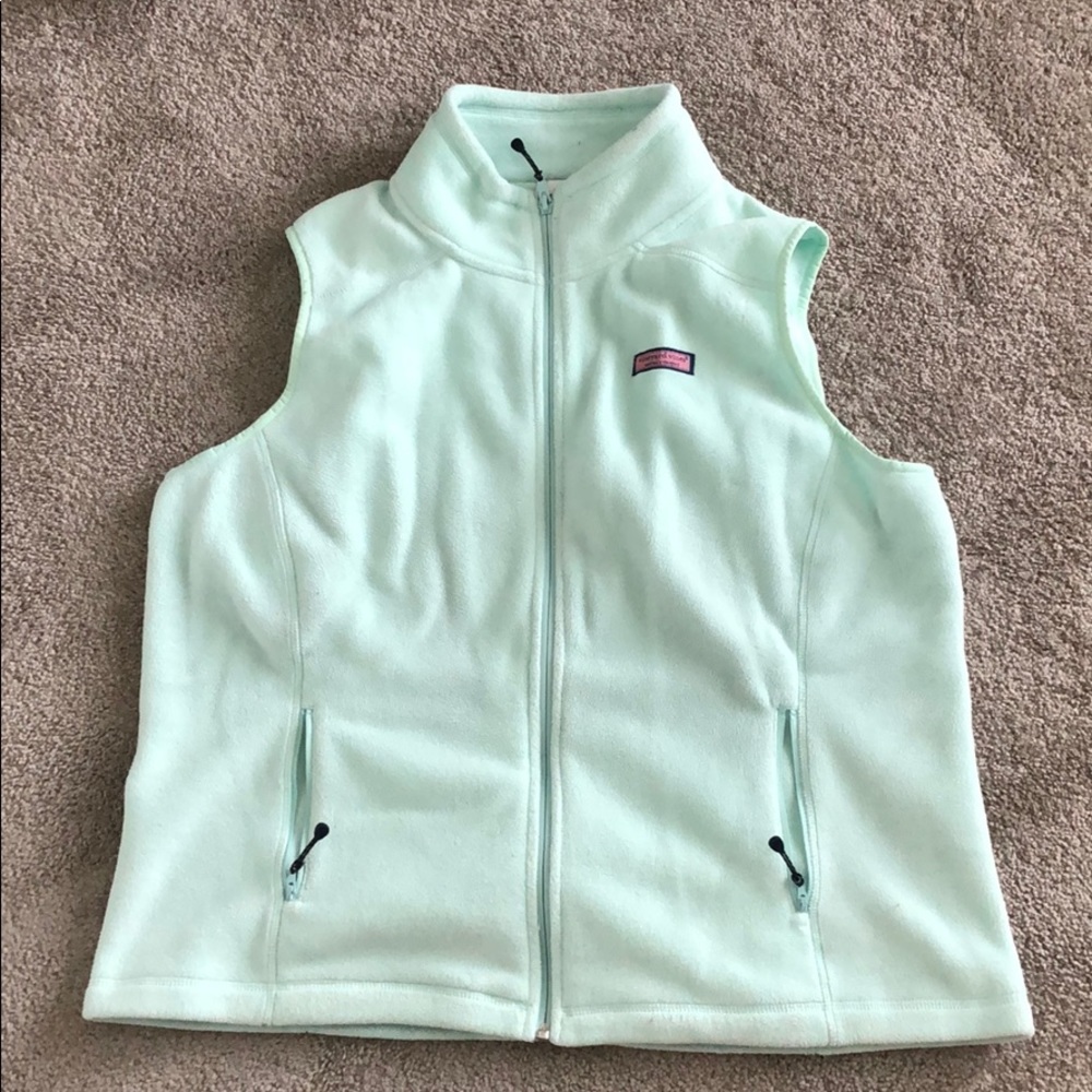 vineyard vines full zip fleece vest